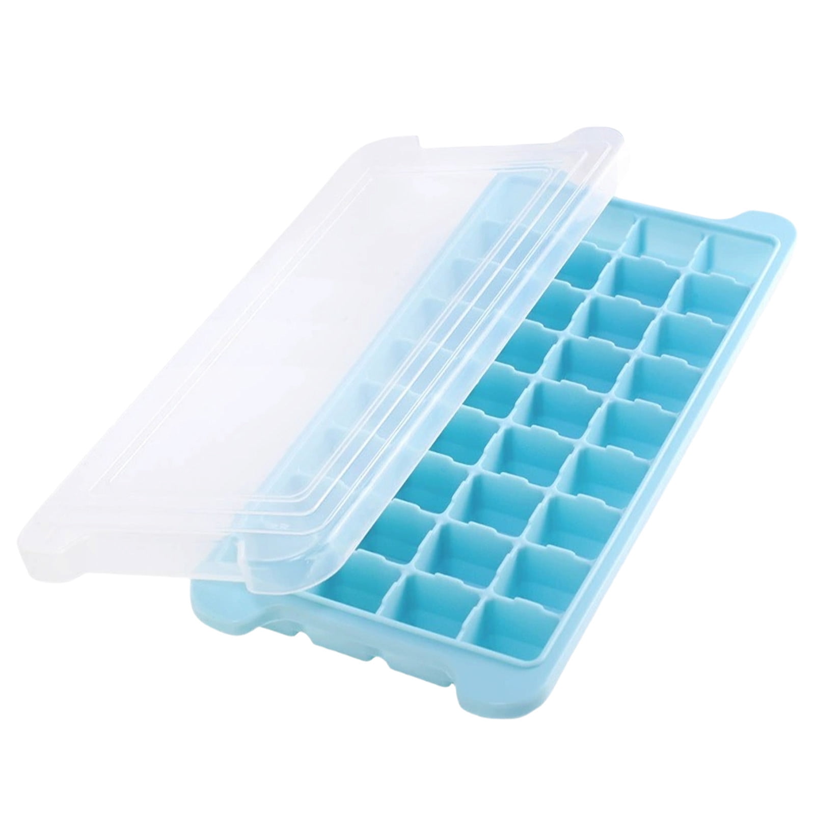 36 Slot Silicone Ice Cube Tray with Cover for Freezer, Easy Release Square Ice Cube Maker for DIY Fruit Cubes, , , Tea, Coffee, 1-4PC