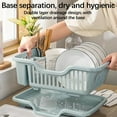 thumbnail image 5 of AYktou Dish Drying Rack,Dish Racks for Kitchen Counter,Mini Dish Rack with Drainboard,Dish Drainer & Tray Kitchen Sink Organizer for Small Spaces,Apartments,Boats,and More, 5 of 14