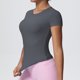 thumbnail image 5 of TaTaai Women's Sports T-Shirt Short Sleeve Crew Neck Fitted Slimming Breathable Naked Feel Yoga Running Gym Pilates Dance Workout Top Gift, 5 of 8