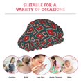 thumbnail image 6 of KLL Red And Orange On Blue Teal Pattern Shower Cap & Bath Cap for Women,Reversible Oversized Waterproof Shower Caps for all Hair Lengths,Elastic Reusable Bathing Hair Cap, 6 of 6