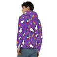 thumbnail image 4 of Honeii Rainbow Lgbt Penguin Print Hoodies for Men, Pullover & Full Zip, Breathable Zip up Hoodie, Sweatshirt-XX-Large, 4 of 5