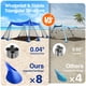 thumbnail image 2 of Carpa de playa Rhino Valley, 305 x 305 cm, UPF 50+, con sacos de arena, 2 of 8