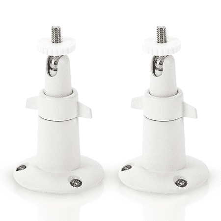 Wasserstein Adjustable Indoor and Outdoor Security Metal Wall Mount for Arlo Pro Pro 2 Pro 3 Pro 4 Pro 5s Ultra Ultra 2 Cameras (2 Pack White)