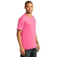 thumbnail image 4 of Port & Company Core Cotton V Neck Tee-XL (Neon Pink), 4 of 6