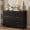 Black, variant on VNT 7 Drawers Dresser, Large Wood Chest of Drawers for Bedroom, Living Room, Hallway, Walnut
