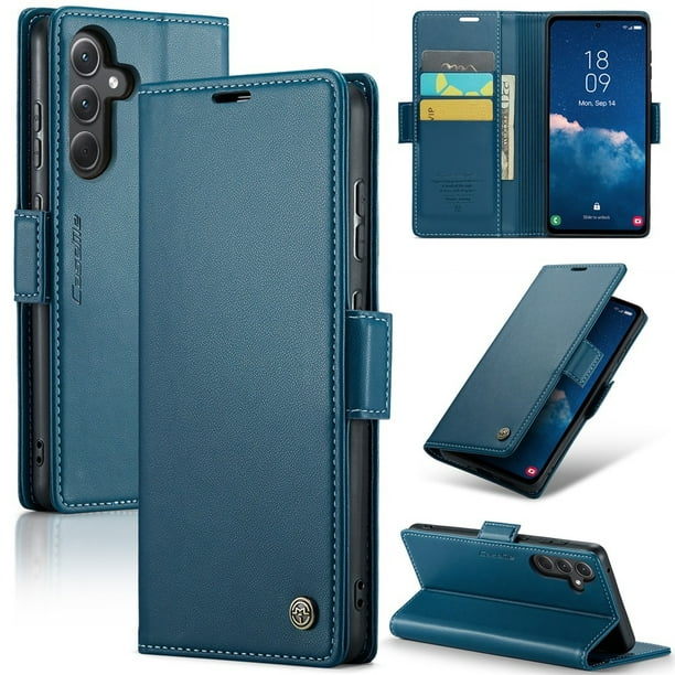 CaseMe Funda de Cuero para Samsung Galaxy A56 5G con Bloqueo RFID, para Samsung Galaxy A56 5G Funda para Mujer Hombre Tarjetero Cierre Magnético Funda Tipo Folio para Samsung Galaxy A56 5G