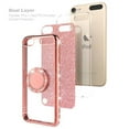 thumbnail image 5 of New Apple iPod Touch 5/6th/7th Generation Case Glitter Bling Ring Stand for Girl Women - Rose Gold, 5 of 6