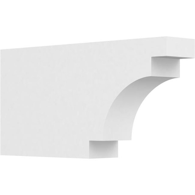 Ekena Millwork RFTP03X08X16MED 8 x 3 x 16 Po Standard Architectonique de Qualité PVC Queue de Chevron