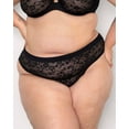 thumbnail image 2 of No-Show Lace Thong - Black Hue, 2 of 6