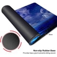 thumbnail image 2 of Gaming Large Mouse Pad for Desk 35.4\u201c x 15.7 ", Big Size Blue Moon Over Sea Mouse Pads, Long Non-Slip Rubber Base Computer Mousepad for Full Desk Mat, 2 of 5