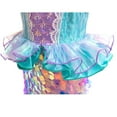 thumbnail image 4 of Little Mermaid Costume Toddler Girls Princess Dress Sequin Outfit Halloween Birthday Party Christmas, 4 of 6