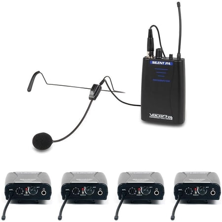 UPC: 0692868432415 | VocoPro 900 MHz One Way Communication System Transmitters & 4 Receivers