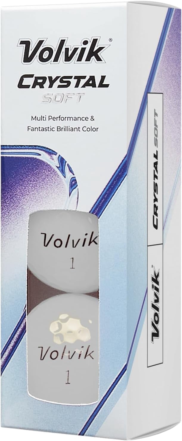 Volvik Crystal Soft Golf Balls (One Dozen)(White)