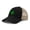 Black Tan, variant on Richardson Soft Mesh Cap Hat Embroidered Four Leaf Clover Irish Ireland St Patrick's Trucker Hats for Men & Women Cotton Black Charcoal Design Only