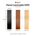 thumbnail image 4 of Panel Laminado Wpc Carbón / Pack 4pzas / 0.6x2.8m / 6.72 M2, 4 of 4