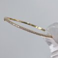 thumbnail image 1 of Quality Brand Pure 925 Sterling Silver Jewelry For Women Gold Bangle Move Diamond Bangle Wedding Jewelry Around Rivet 6cm Bangle, 1 of 5