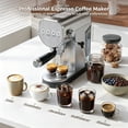 thumbnail image 4 of 20 Bar Espresso Machine with Milk Frother & Cold Brew,Coffee Maker for Home, 1250W, Steel Design, 4 of 5