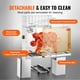 thumbnail image 5 of VEVOR Máquina exprimidora de naranja comercial, extractor automático de jugo de 120 W, exprimidor de naranja de acero inoxidable para 20 naranjas por minuto, con caja de filtro extraíble, cubierta de, 5 of 5