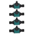 thumbnail image 2 of Adaptadores de manguera de jardín de plástico de 4 unidades para sistemas de riego Conectores de manguera de doble cabezal a prueba de fugas, 2 of 8