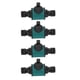 thumbnail image 3 of Ajuste de la Manguera de Agua, Conector de la Manguera de Jardín de 4 Piezas Resistente a la Corrosión Reemplazo de Doble Cabeza para Invernadero, 3 of 7