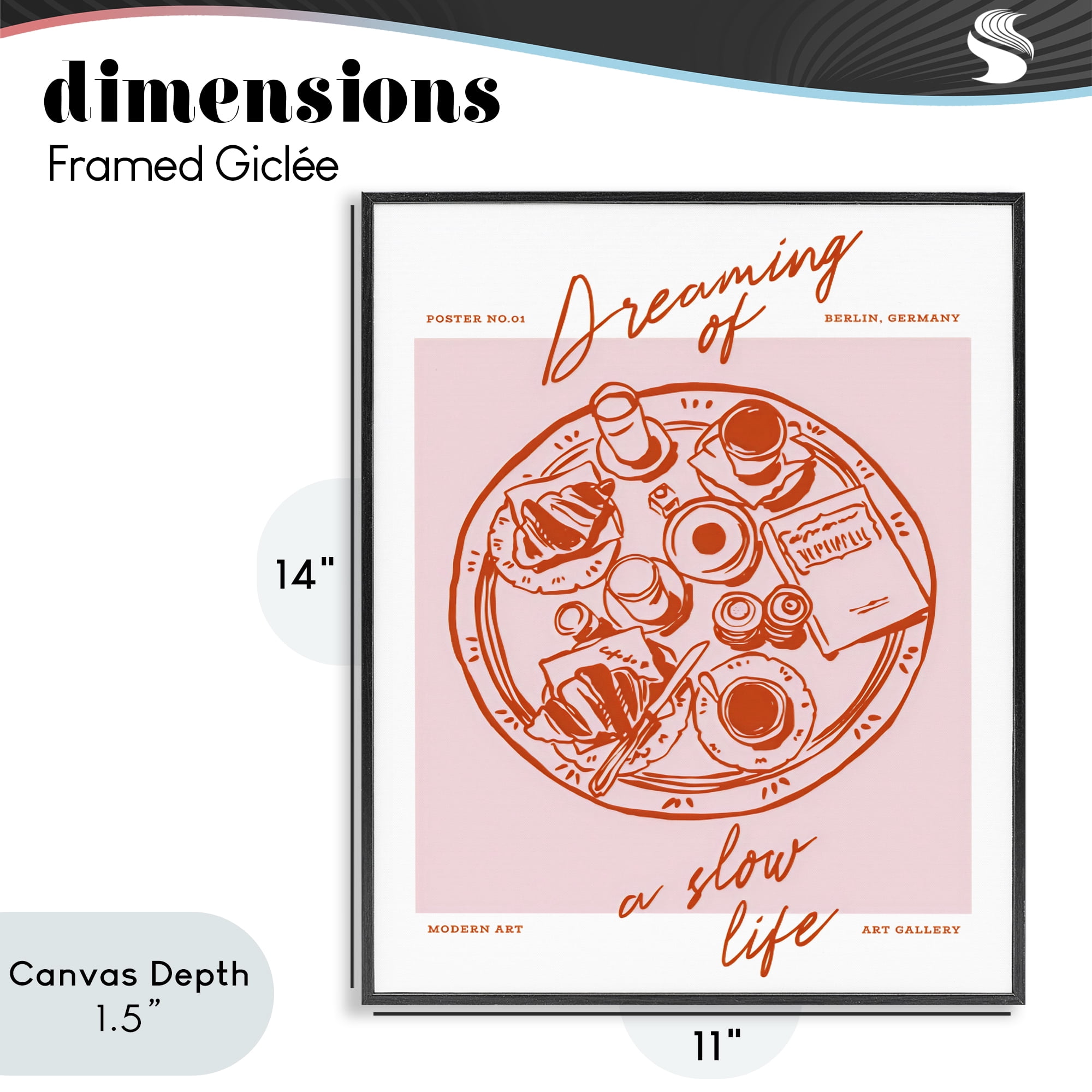 Stupell Industries Dreaming Of A Slow Life Black Framed Giclee Art, design by The Prints Vibe
