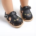 thumbnail image 6 of Biezeib Baby Girl Sandals, PU Leather Non-slip Embroidery Flower Summer Flats Toddler Shoes for Casual Daily, 6 of 6