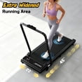 thumbnail image 4 of Walking Pad Treadmill with Handle Bar & 6% Adjustable Incline, Foldable Portable Treadmills for Home Office, Quiet Under Desk Treadmill, Black, 4 of 7