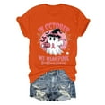 thumbnail image 3 of Breast Cancer Awareness Halloween Tshirts Women 2025 In October We Wear Pink Ghost Graphic Halloween Shirts for Women, 3 of 5