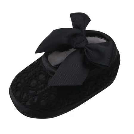 

〖Roliyen〗Toddler Shoes Newborn Baby Girl Soft Shoes Soft Soled Non-Slip Bowknot Footwear Crib Shoe