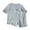 Blue, variant on YunPes Toddlers Plain Cotton Pajama Set Breathable Short Sleeve Crew Neck Top and Shorts Soft Loose Fit 2 Piece Outfit