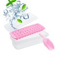 thumbnail image 3 of Juego de moldes para cubitos de hielo de 4 piezas Modelo para hacer hielo de grado alimenticio (33 rejillas rosa) Ndcxsfigh Nuevos Originales, 3 of 9
