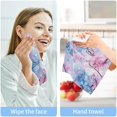 thumbnail image 7 of Coolnut Camellia Flowers Branch Washcloths Towels, Highly Absorbent and Soft Cotton Face Cloths, 2 Pack Quick Dry Wash Cloths - 12 X 12 Inches Washcloth Gift, 7 of 7