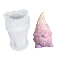 CASAFUN Gnome Silicone Mold,3D Resin Gnomes Silicone Candle Mold,Handmade Christmas Candle Mould for Candle Making Crafts Home Decor Kid Gifts