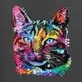 thumbnail image 2 of Cute Cat | Dean Russo Art Animal Lover Womens T-Shirt, Charcoal, 3X-Large, 2 of 6