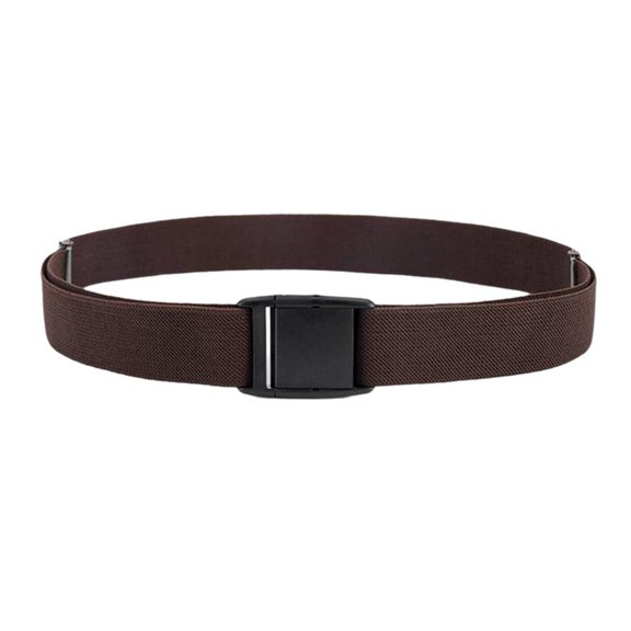 Elastic Canvas Belt with Lazy Buckle Design - Comfortable & Stylish