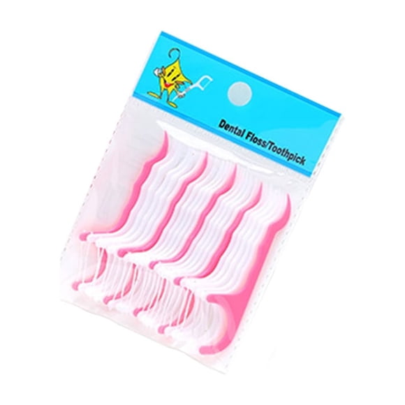 Seitruly Paquete de 25 Flosser Boca Plástico Línea de nylon Palillos de portátiles Limpieza de palillos de Hogar Viajes al aire Tratamientos faciales Seitruly JJ5876-00B