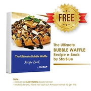 Hong Kong Egg Waffle Maker with BONUS recipe e-book - Make Hong Kong Style Bubble Egg Waffle in 5 minutes AC 120V, 60Hz 760W