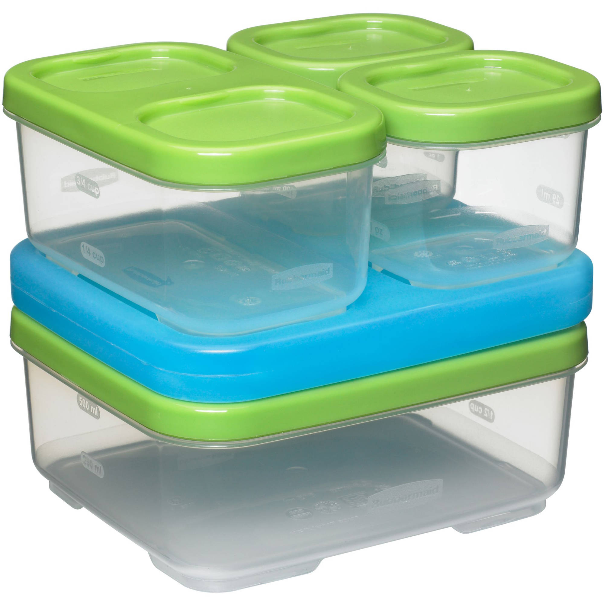Rubbermaid, Lunchbox, Sandwich Kit, Green 5 Count - image 4 of 6