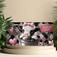 thumbnail image 6 of 1 Pcs 2D Flat License Plate Covers & Frames, Cow in Bucket with Ice Cream For Decorative Front, Waterproof For Decoration Aluminum License Plate Covers & Frames Cover For Men Women, 12" X 6", 6 of 7