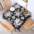 thumbnail image 2 of Pioneer Flower Floral Print Pattern Square Tablecloth, Waterproof Wipeable Spillproof Washable Table Cover for Home Kitchen Party Decor, 60"x60", 2 of 6