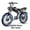 Black1, variant on 2000W Dual Motor Electric Bike 48V 23Ah Adult Ebike 20" Fat Tire All Terrain with Full Suspension & Hydraulic Brakes