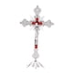 thumbnail image 1 of Reliquias de la Iglesia Figuras Crucifijo Jesucristo en el estrado Cruz Crucifijo de pared Plata, 1 of 9