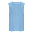 thumbnail image 4 of AherBiu Plus Size Tank Tops for Women Lightweight Crewneck Sleeveless Summer Casual Shirt Blouse Tees, 4 of 5