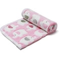 thumbnail image 4 of 1 Pack 3 Blankets Super Soft Fluffy Premium Cute Elephant Pattern Pet Blanket Flannel Throw for Dog Puppy Cat Pink Medium(30x20 inch), 4 of 6