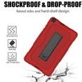 thumbnail image 4 of ELEHOLD Samsung Galaxy Tab A7 Lite Case 8.7 inch for Kids, Hybrid Shockproof Rugged Drop Protection Cover with Kickstand for Samsung Galaxy Tab A7 Lite 8.7" SM-T220/T225/T227 2021,Red + Black, 4 of 4