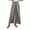 Grey, variant on Womens Wide Leg Pants Casual Trousers Floral Side Slit Culottes Lounge Pants Summer Palazzo Pants For Women Red S