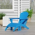 thumbnail image 2 of Portside Adirondack Chair with Matching Ottoman Footrest 2-Piece Set, 2 of 7