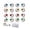 White1#0710-246, variant on 3D Glowing Eyes Wall Stickers for Halloween Luminous Decals for Indoor Outdoor Haunting Eye Decor for Home Party Garden Fence Set of 6