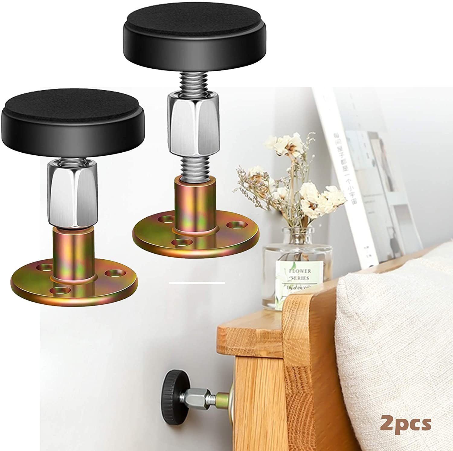 Details about   8Pack Clear Adjustable Bed Stopper 8 Pack Table Stopper Furniture Stopper 