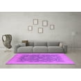 thumbnail image 3 of Ahgly Company Indoor Square Oriental Purple Industrial Area Rugs, 7' Square, 3 of 4